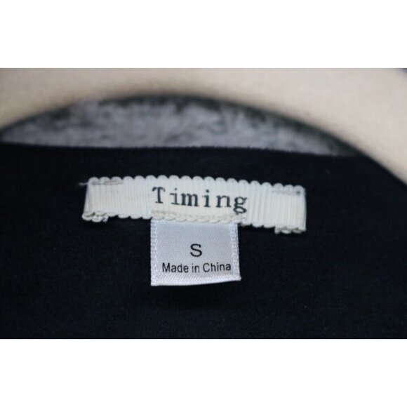 Timing Faux Suede Open Front Fringed Cardigan-Size Small-Boho-Goth - Picture 6 of 11